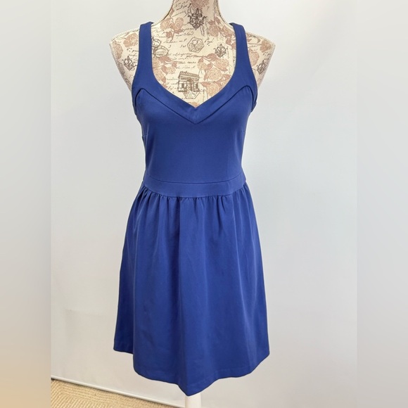 CYNTHIA ROWLEY Blue V-Neck Sleeveless Sundress size M - Picture 8 of 13